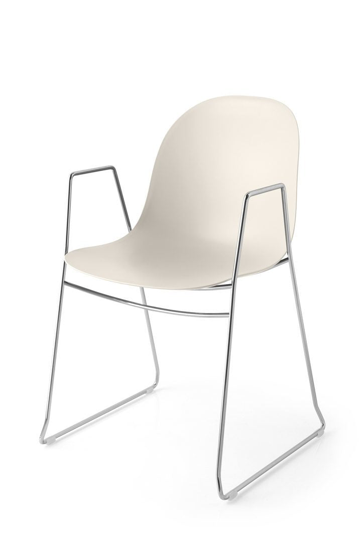 Connubia Academy Armchair CB1697 - P77 Chromed, P151 Matt Hemp