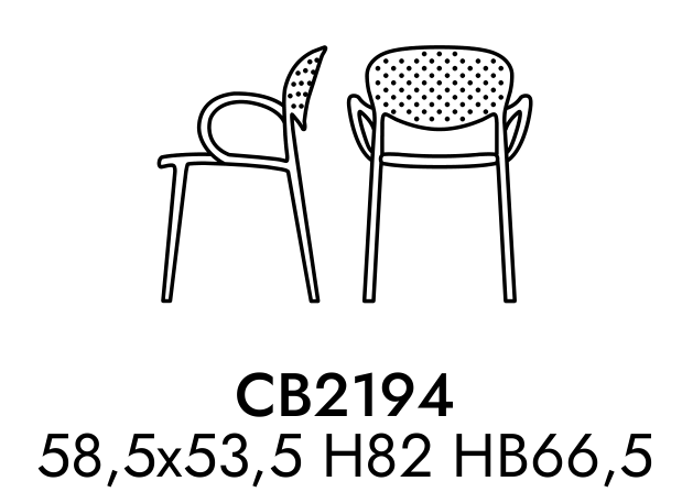 Connubia ABBY Armchair CB2194 schematic
