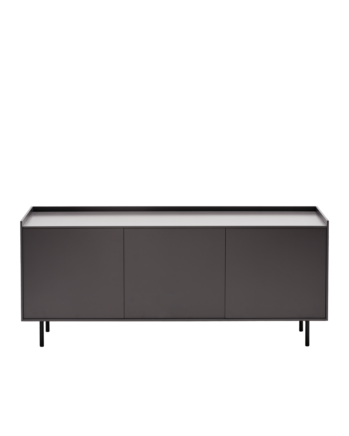 Connubia Cover Sideboard CB6108-3 - Frame P42L Matt Slate Grey, Base P15 Matt Black, front