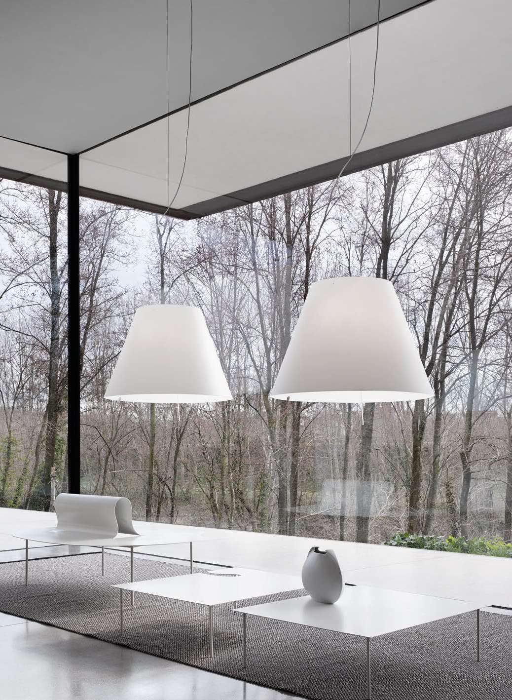 Luceplan Grande Costanza Suspension Lamp pair
