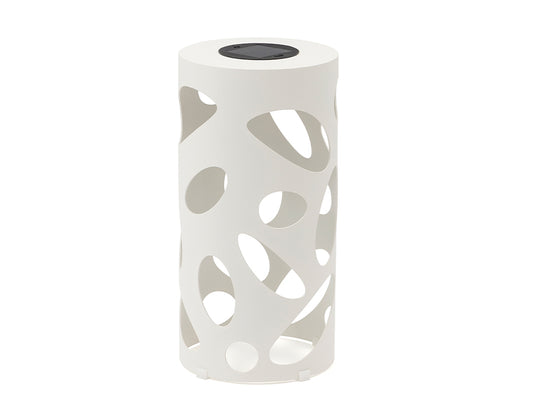 Couture Jardin OVALIA Round Solar Lamp White