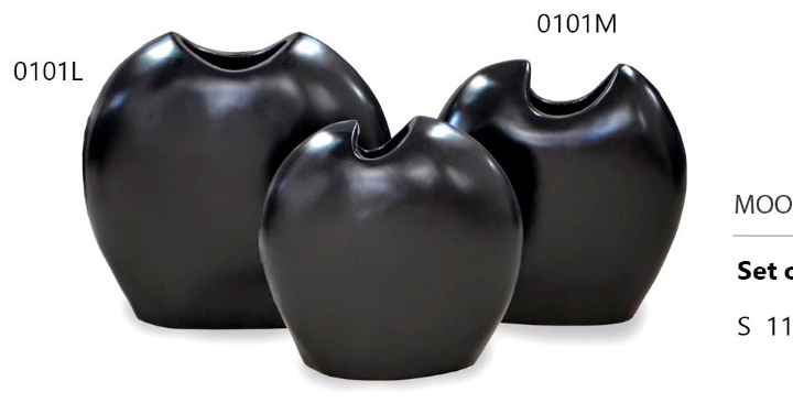 Mood Dekor Set of Three Lenteja Vases