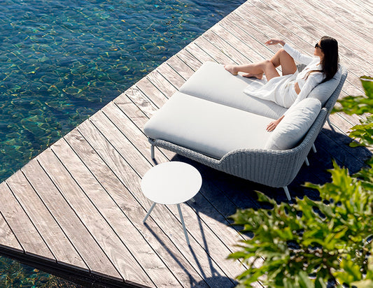 Couture Jardin SCOOP Left Hand Chaise lifestyle