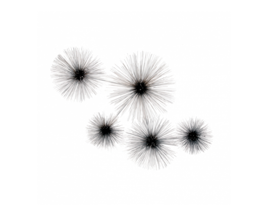Artisan House Urchin-Chrome metal wall sculpture
