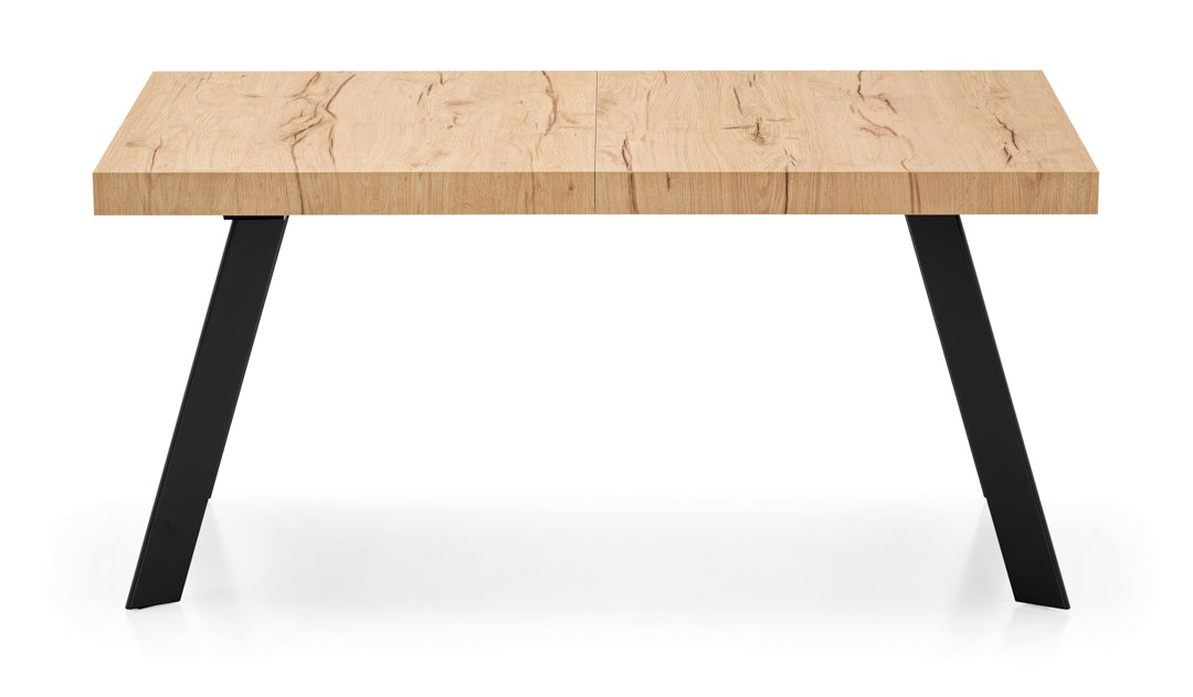Connubia Bold Table CB4795-R 160 - P15 Matt Black frame, P49W Natural Oak top (size-representative photo)