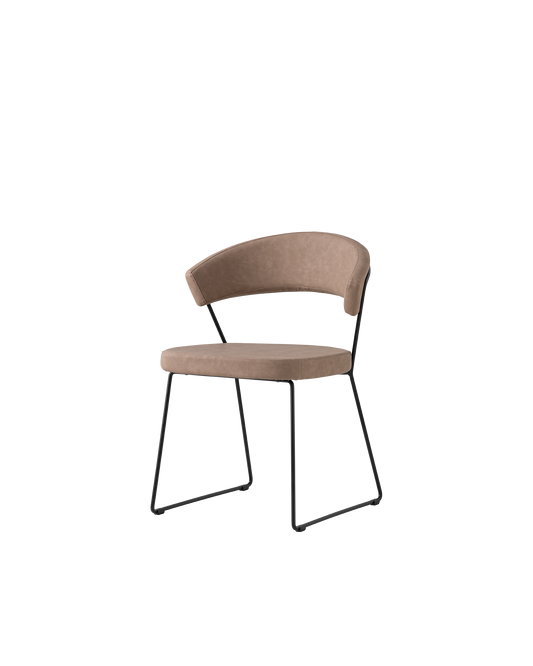 Connubia New York Chair - P15 Matt Black, S0A Vintage Desert