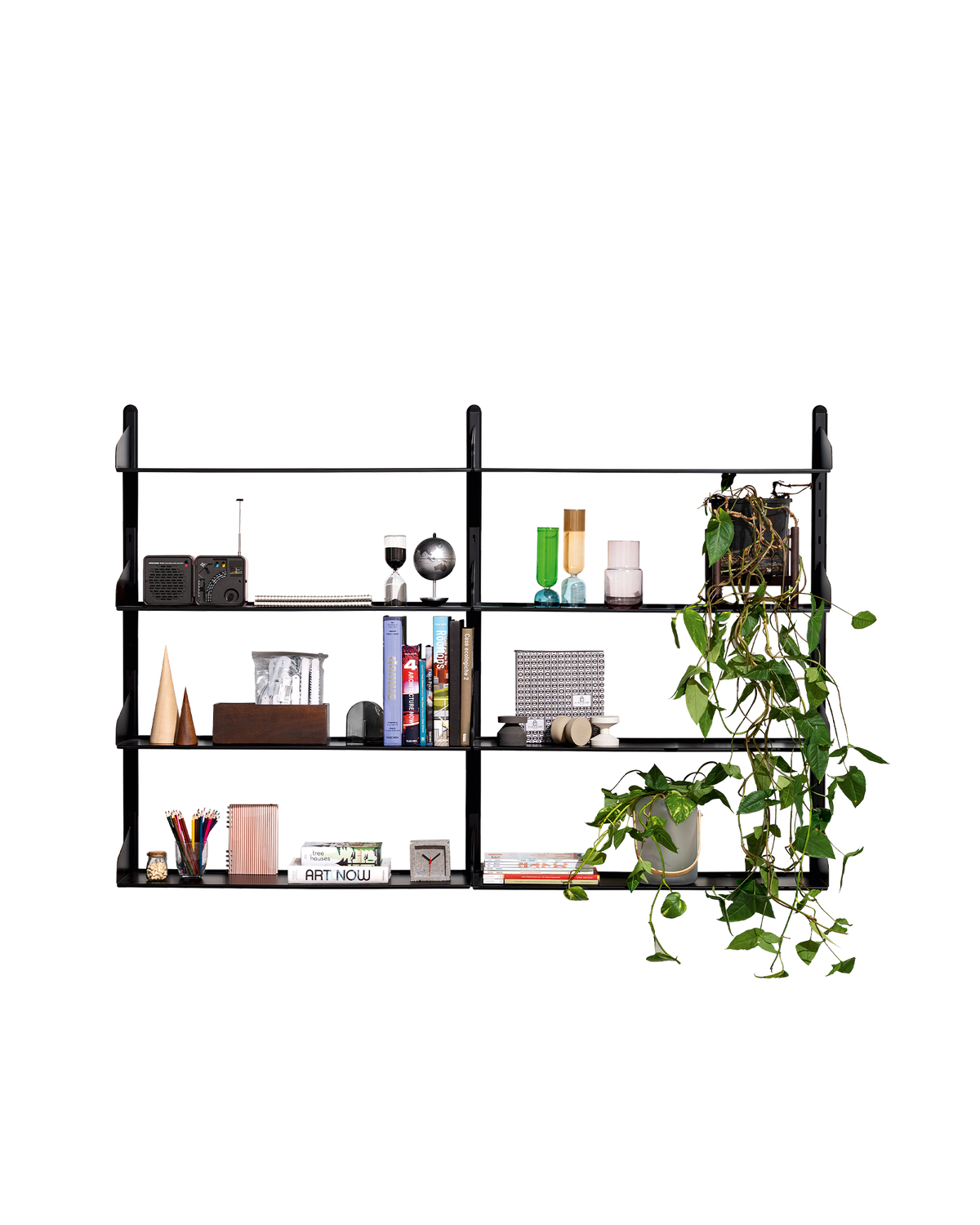 Connubia Shelfy Bookcase CB6106-C6 - Frame P15 Matt Black