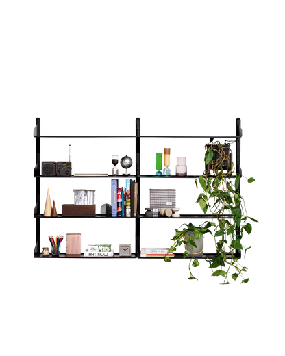 Connubia Shelfy Bookcase CB6106-C6 - Frame P15 Matt Black