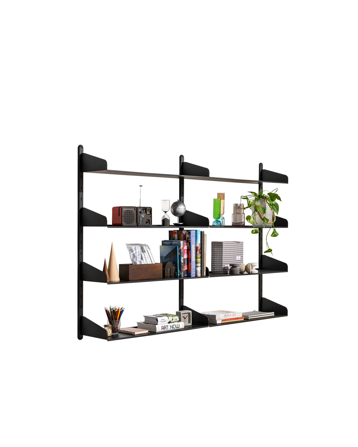 Connubia Shelfy Bookcase CB6106-C6 - Frame P15 Matt Black, detail