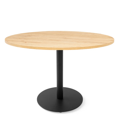 Connubia Cocktail Table CB4759-FD 120 - round wood top with black metal base