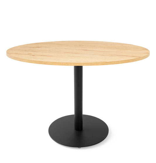 Connubia Cocktail Table CB4759-FD 120 - round wood top with black metal base