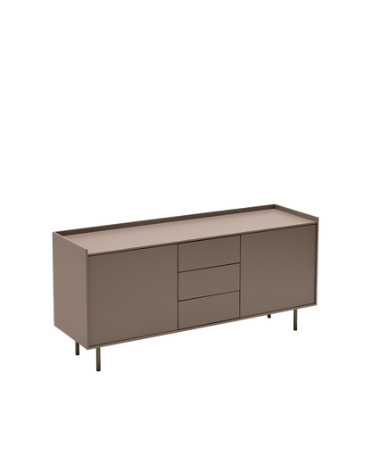Connubia Cover Sideboard CB6108-2 - Frame P43L Matt Mud Brown, Base P38M Matt Lava