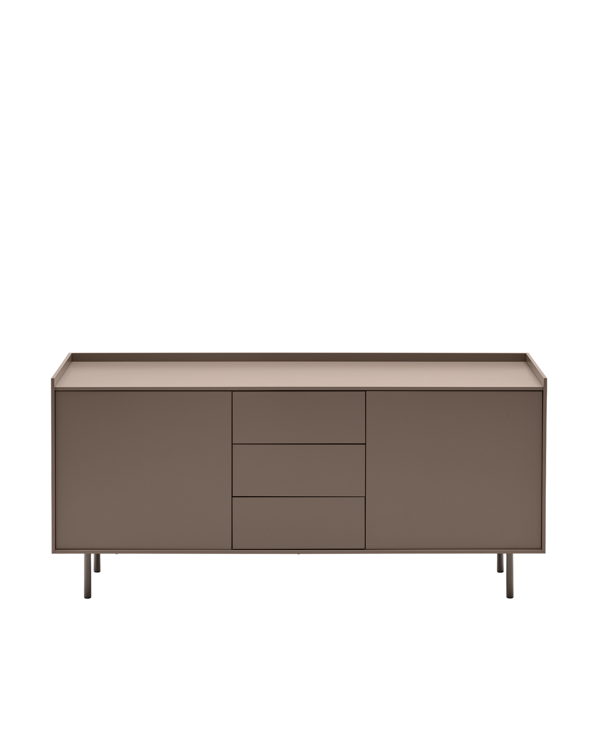Connubia Cover Sideboard CB6108-2 - Frame P43L Matt Mud Brown, Base P38M Matt Lava, front