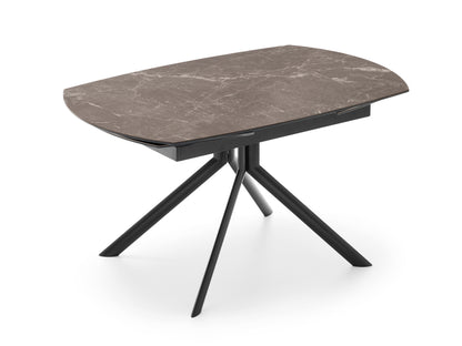 Connubia Giove Plus Table CB4866-E - P15 Matt Black base, P34C Ceramic top