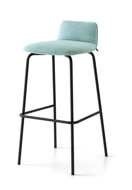 Connubia RILEY SOFT Stool CB2116-A - P15 Matt Black / SLG Cros Thyme Green