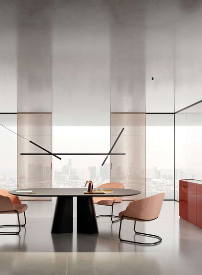 Luceplan Across Suspension Lamp in situ
