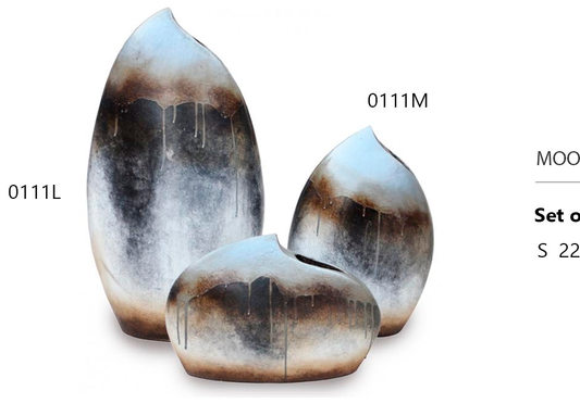 Mood Dekor Set of Three Angel Vases