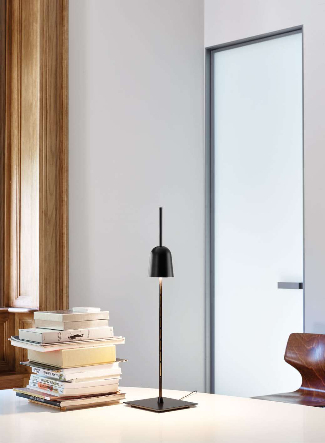 Luceplan Ascent Table Lamp on a desk