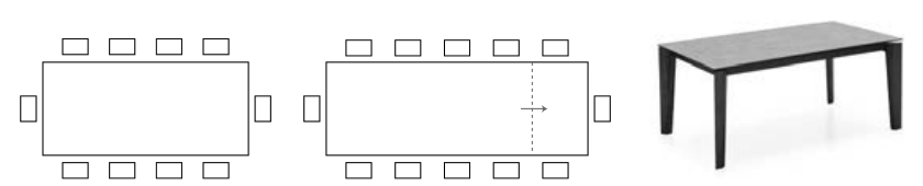 Connubia Band Table CB4857-R 220 - line drawing / schematic