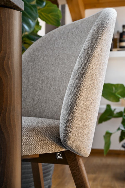 Connubia Tuka Mid Chair CB2190 - P12 Smoke, SLA Cros Taupe, detail