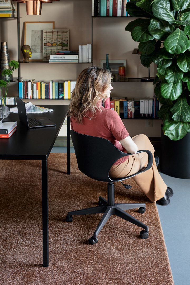 Connubia OPS! Home Office Chair with Arms CB2344 - P15 Matt Black, home office lifestyle photo