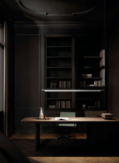 Luceplan Compendium Suspension Lamp over a desk