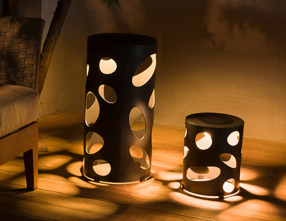 Couture Jardin OVALIA Round Solar Lamp lifestyle