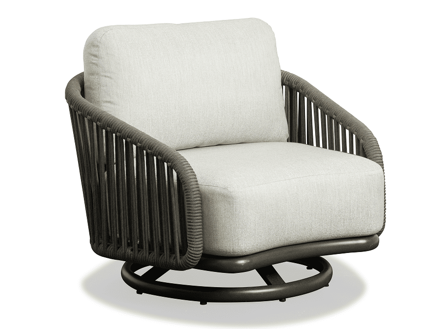 Couture Jardin Delight Swivel Armchair Ebony