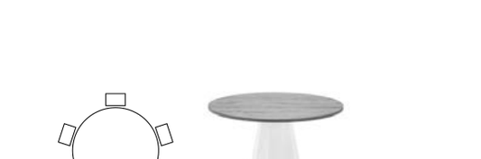 Connubia Dix Table CB4804-FD 120 - line drawing / schematic