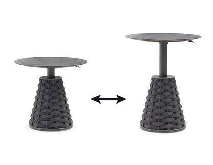 Couture Jardin HUG Round Adjustable Height Table Anthracite