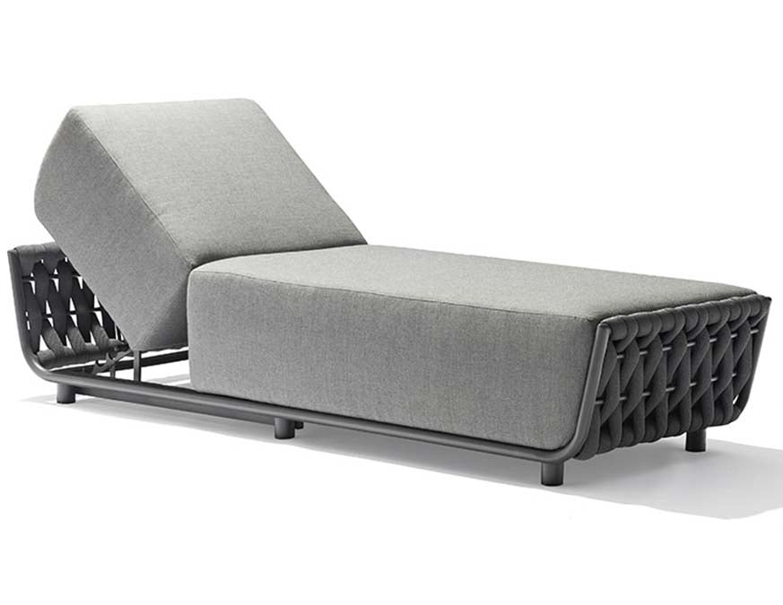 Couture Jardin HUG Chaise Lounge-Ottoman Anthracite