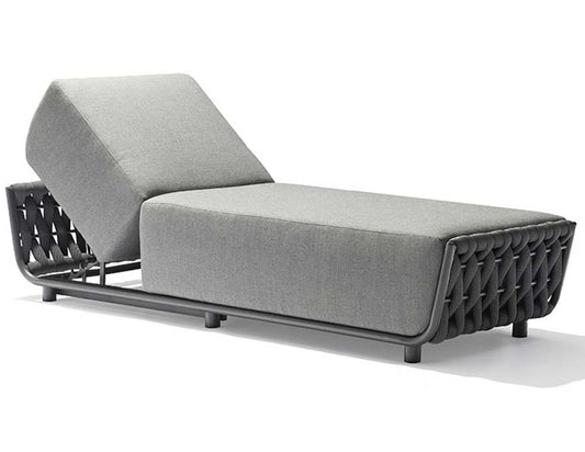 Couture Jardin HUG Chaise Lounge-Ottoman Anthracite