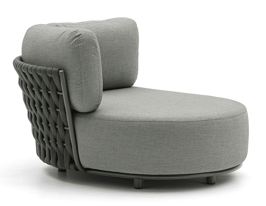 Couture Jardin HUG Right-Hand Curved Chair Anthracite