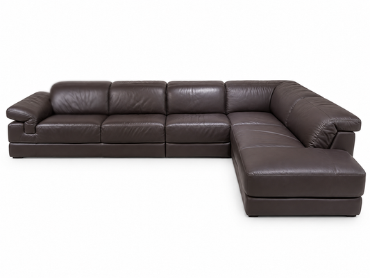 Natuzzi Editions Sectional Sofa I328 - Brown I104