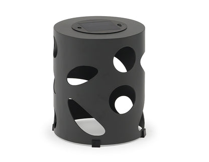Couture Jardin OVALIA Small Round Solar Lamp Anthracite