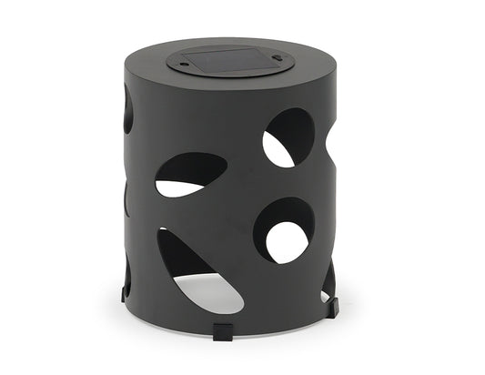 Couture Jardin OVALIA Small Round Solar Lamp Anthracite