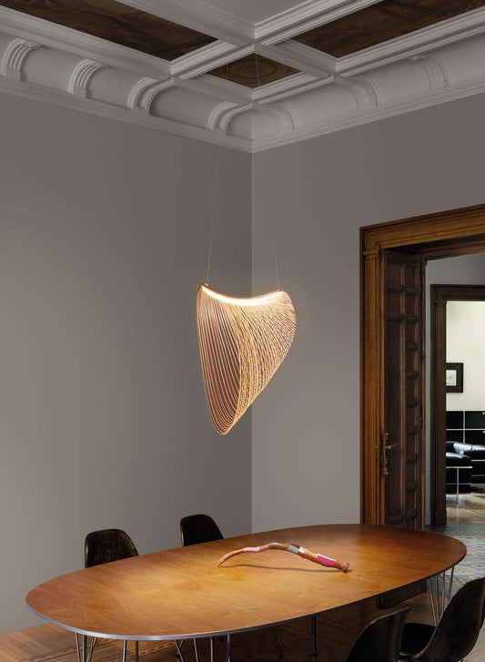 Luceplan Illan Suspension Lamp over a dining table