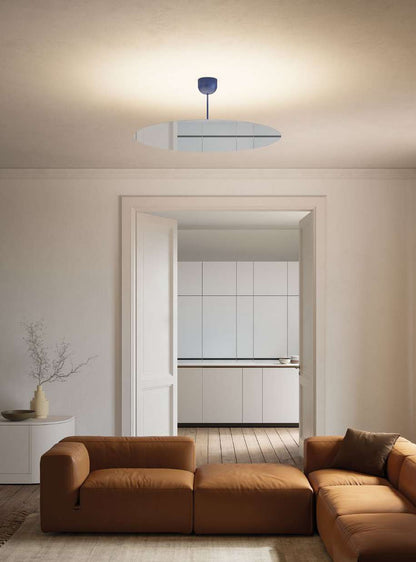 Luceplan Millimetro Suspension Lamp blue accent