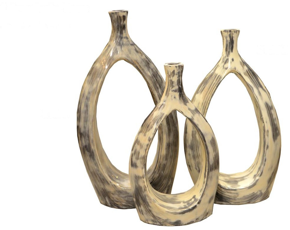 Mood Dekor Set of Three Pasha Vases