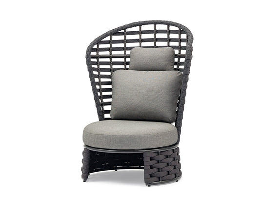 Couture Jardin NOBLE Highback Armless Chair Anthracite