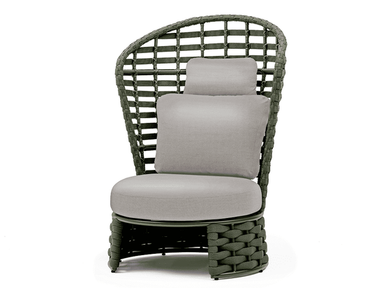Couture Jardin NOBLE Highback Armless Chair Green