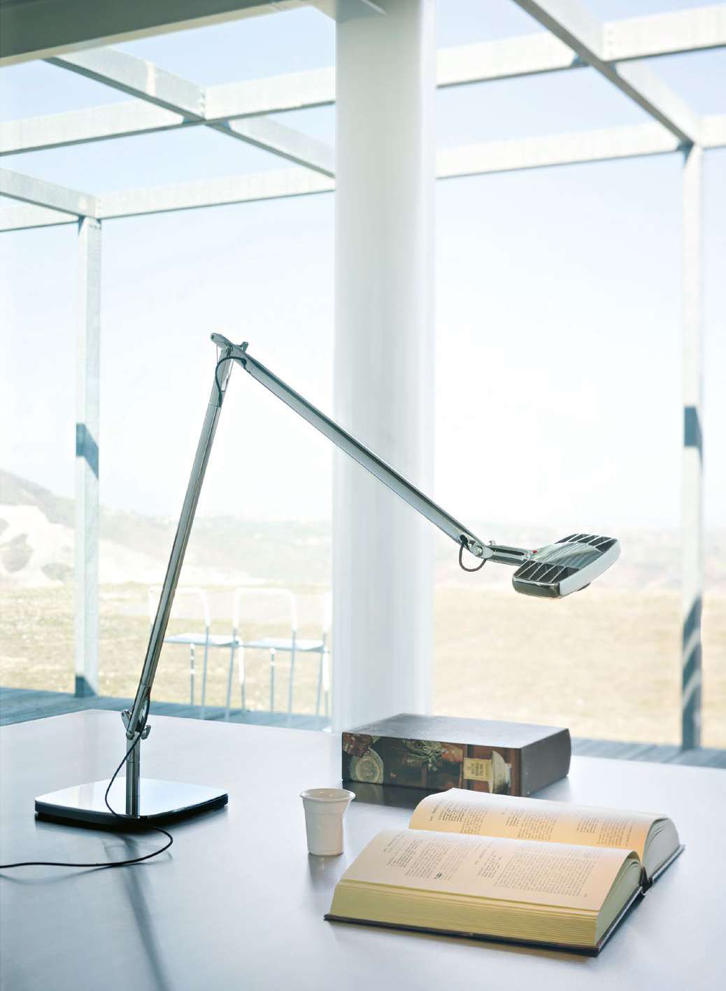 Luceplan Otto Watt Table Lamp chrome