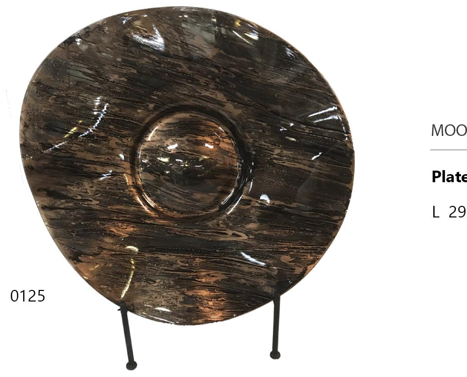 Mood Dekor Plate with Stand (Bronze)