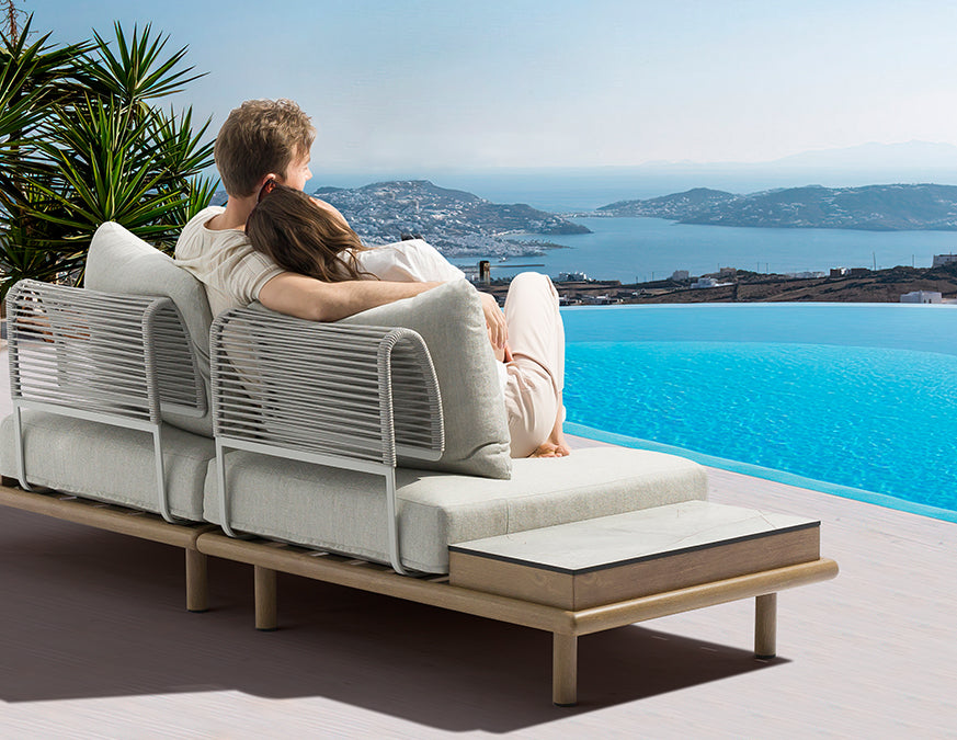 Couture Jardin PLAY Armless Chair With Side Table lifestyle