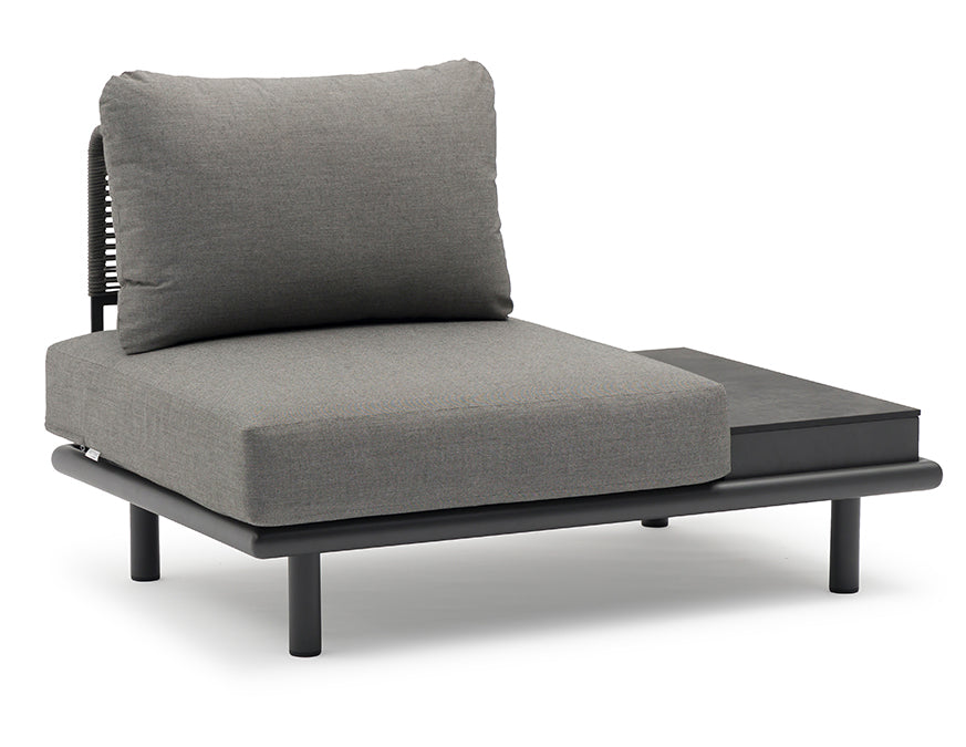 Couture Jardin PLAY Armless Chair With Side Table Grey lifestyle
