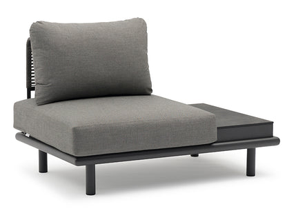 Couture Jardin PLAY Armless Chair With Side Table Grey lifestyle