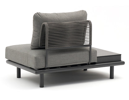Couture Jardin PLAY Armless Chair With Side Table Grey lifestyle