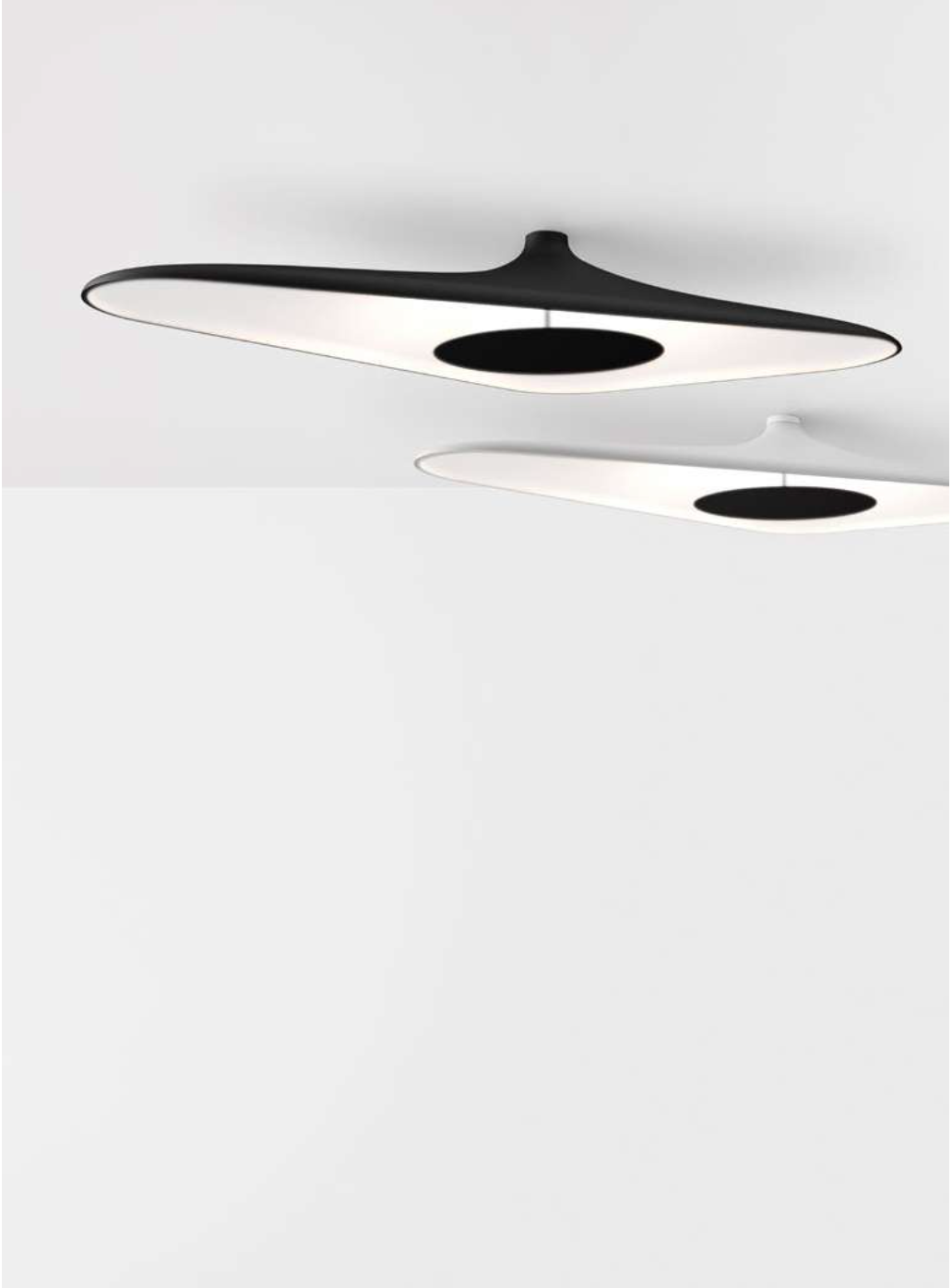 Luceplan Soleil Noir ceiling lamp, flush-mounted